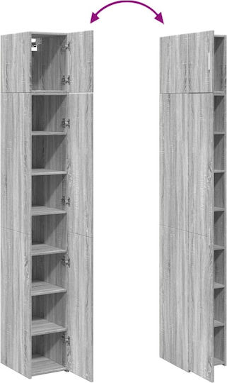 Βιβλιοθήκη Γκρι 30x42.5x225εκ.