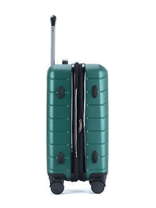 Lavor Cabin Hard Green Suitcase With 4 Wheels Height 55cm