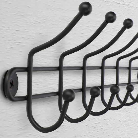 Kadax Wall-Mounted Bathroom Rail Black