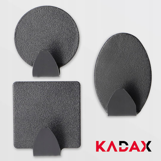 Kadax Кука Баня Единично с винтове Черен