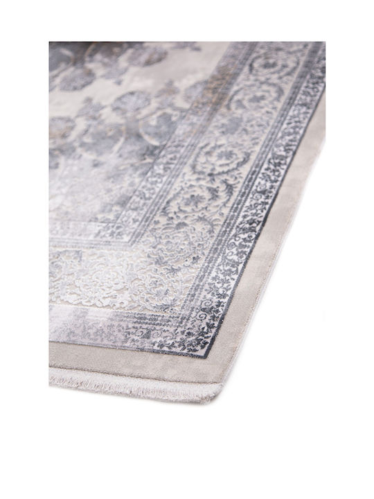 Royal Carpet Bamboo Silk 8098a Χαλί Διάδρομος Μεταξένιο L.Grey D.Beige 80x150cm