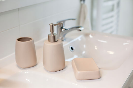 Kadax Dispenser Bucătărie Ceramică Bej 400ml