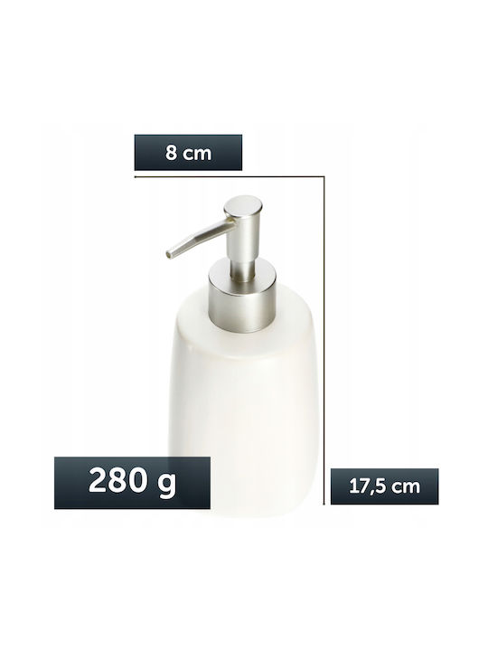 Kadax Dispenser Κουζίνας Κεραμικό Λευκό 400ml