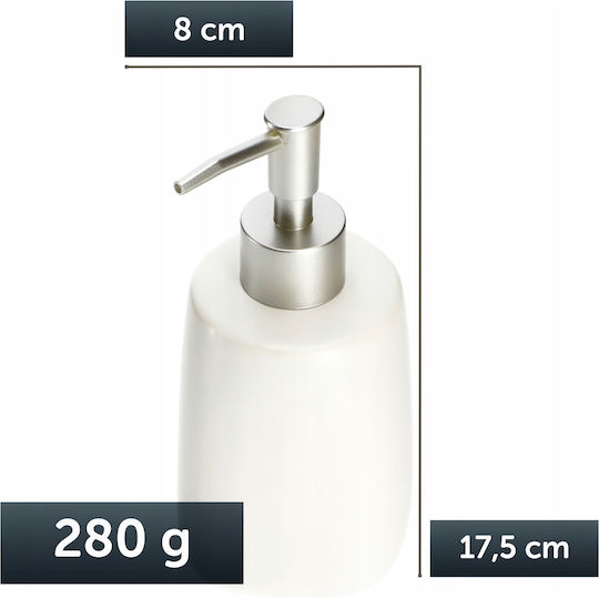Kadax Spender aus weißer Keramik 400 ml