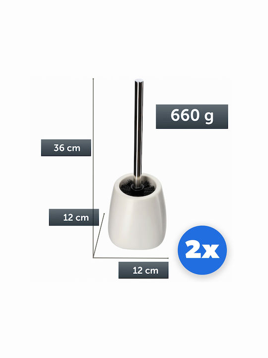 Kadax Ceramic Toilet Brush White