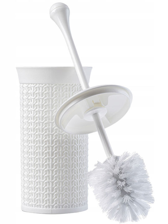 Kadax Plastic Coș de gunoi pentru baie Alb
