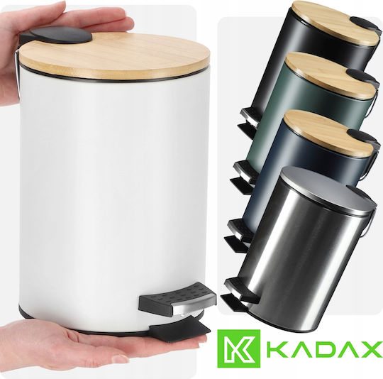 Kadax Металик Банята кошче 3лт Бял