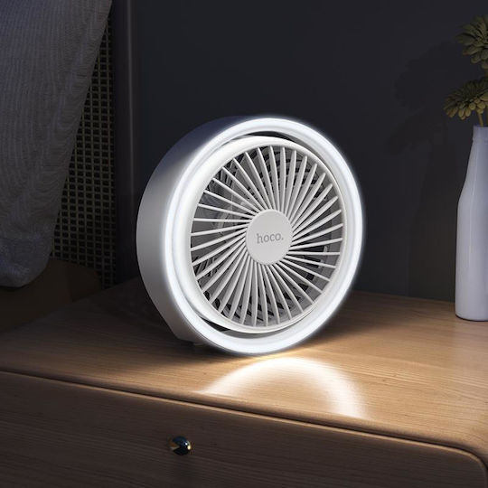 Hoco USB Office/Home Fan with Lighting