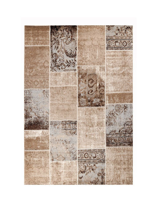 Tzikas Carpets Teppich Rechteckig Beige-Coffee-Grey