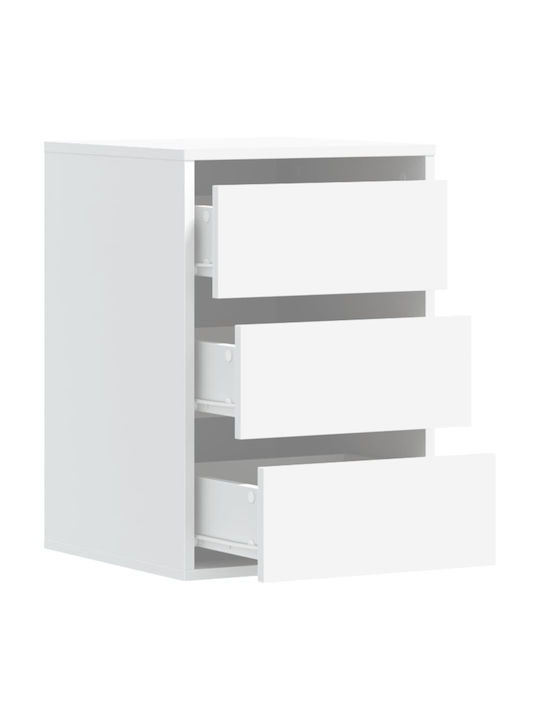 Comoda pentru Dormitor cu 3 sertare Albă 40x41x58buc