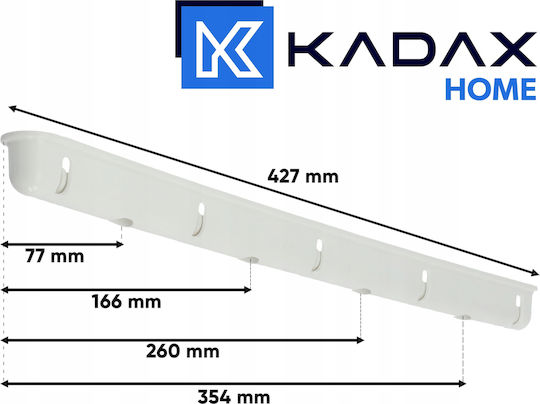 Kadax Uscătoare Rufe Perete cu Lungimea Suportului de Uscare a Hainelor 3m