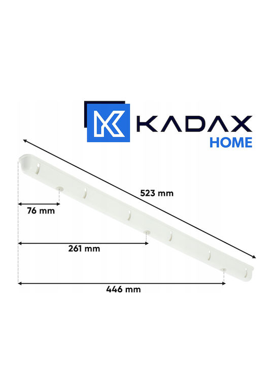 Kadax Πτυσσόμενη Απλώστρα Κρεμαστή με Μήκος Απλώματος 3m
