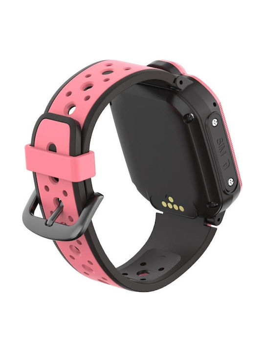 Nubi Kids Smartwatch with GPS and Rubber/Plastic Strap Pink LT05