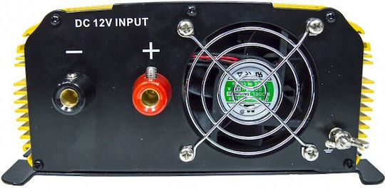 Volt Polska Inverter Αυτοκινήτου Τροποποιημένου Ημιτόνου 3000W για Μετατροπή 12V DC σε 230V AC