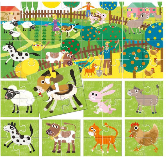 Puzzle pentru Copii Farm pentru 2+ ani+ Ani 64buc Headu