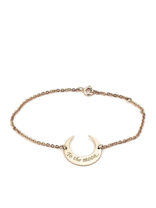 Goldsmith Women's Silver Chain Bracelet Gold Plated 18cm