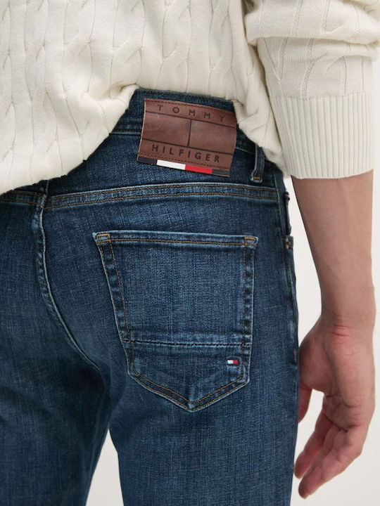 Bleecker Pstr Ανδρικό Παντελόνι Τζιν Ελαστικό με Slim Εφαρμογή Μπλε