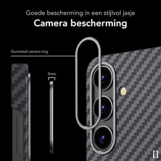 Nekit Задна корица Aramid Fiber 1мм Черен (Galaxy S24+)