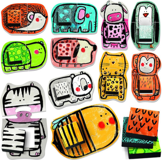 Kids Puzzle Animal Bingo for 2+ years+ Years 12pcs Headu