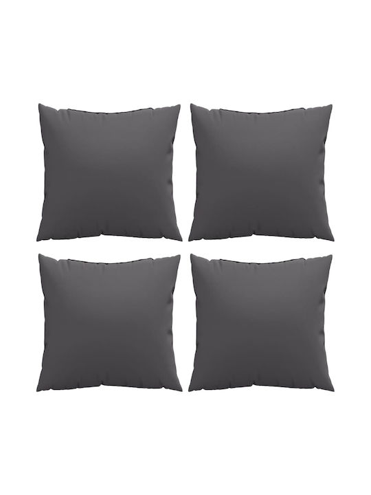 vidaXL Waterproof Garden Sofa Cushion Blue/White 4 Pieces 50x50cm