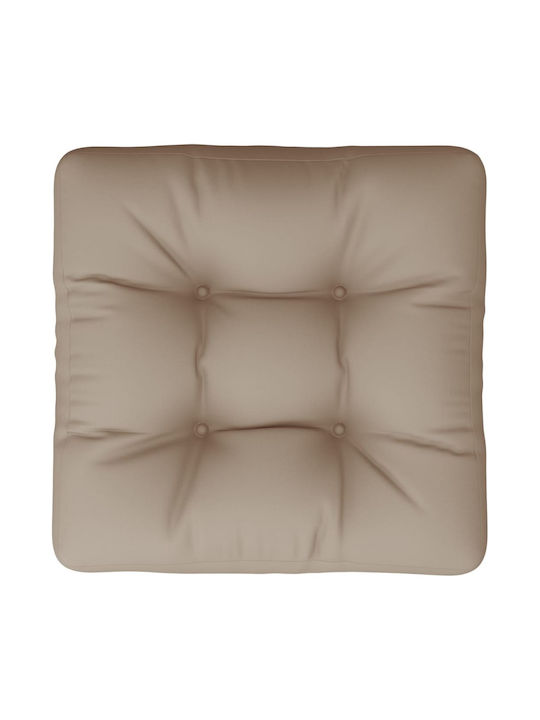 vidaXL Pernă Waterproof Pentru Bancă Perne Pentru Scaune De Grădină Maro 50x50cm