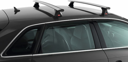 Fabbri Bare De Acoperiș Din Aluminiu 116 Cm Pentru Renault Captur 2019+ Cu Picioare Pentru Portbagaj De Acoperiș Și Blocare Argintii