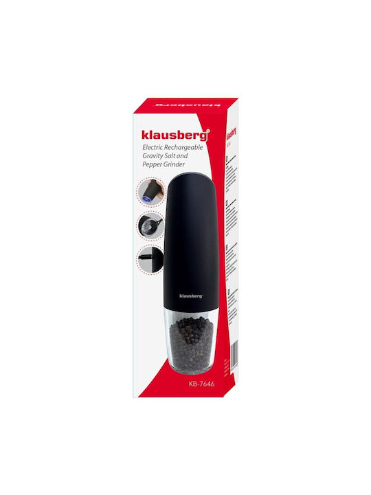 Klausberg Electric Set Spice Mills in Black Color 1pcs