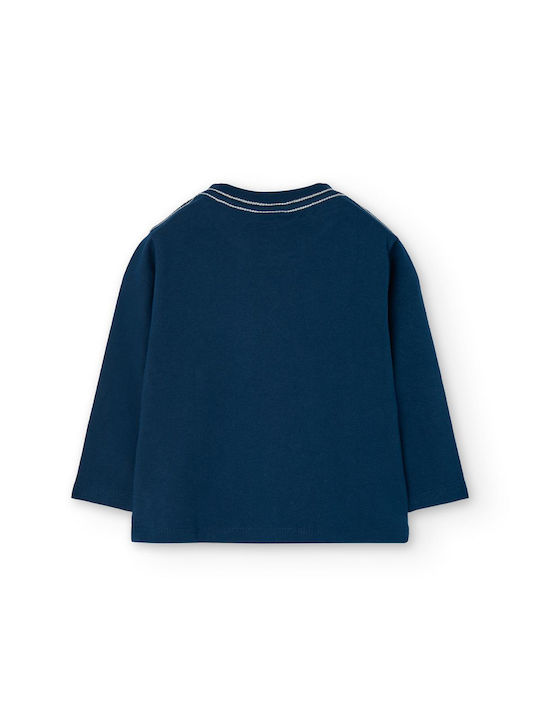 Boboli Kids Blouse Long Sleeve Navy Blue