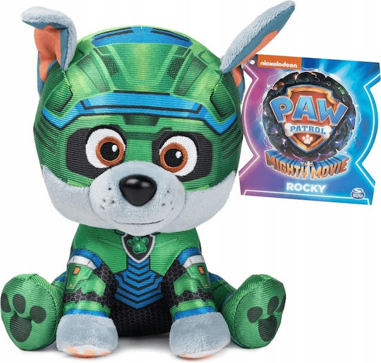 Spin Master Jucărie de pluș Paw Patrol Rocky Mighty Movie 17 cm.