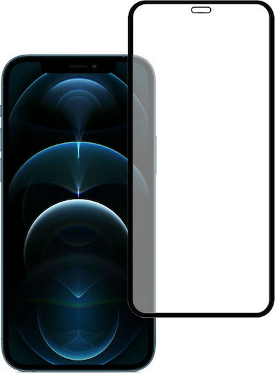 Wozinsky 0.3mm Full Glue Full Face Tempered Glass Black (iPhone 12 Pro Max)