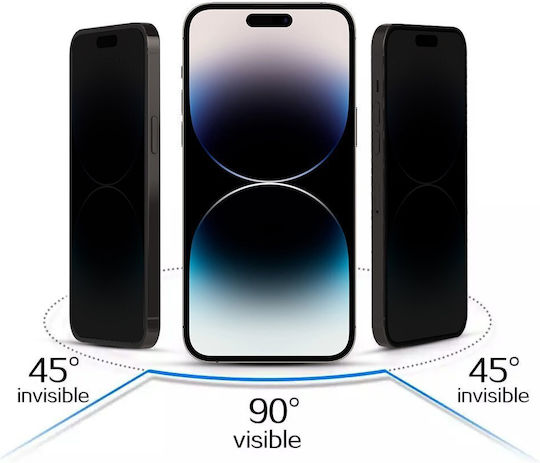 Privatsphäre Vollflächig gehärtetes Glas Schwarz (Galaxy A50 / A30s)