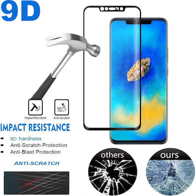 9D Full Glue Full Face Tempered Glass Black (iPhone 14 / 13 / 13 Pro)