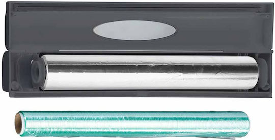 Wenko Metallic Roll Dispenser Gray 38x6.7x5.2cm 86678100