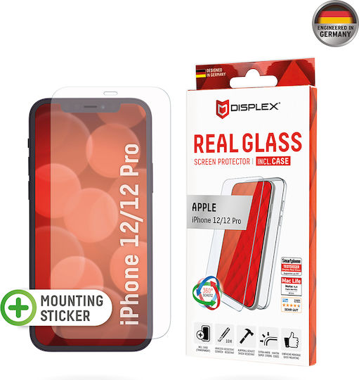 Displex 360 Real Glass 2D Gehärtetes Glas (iPhone 12 / 12 Pro)
