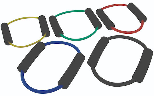 MSD Band O-Ring Loop 2X Hart Widerstandsbänder Schleife / Gymtube Schwer / Sehr schwer mit Griffen Blau