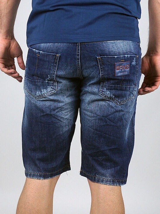 Cover Jeans Herrenshorts Jeans Blau