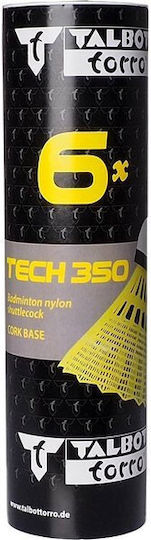 Talbot Torro Tech 350 Fast Φτερά Badminton 6τμχ