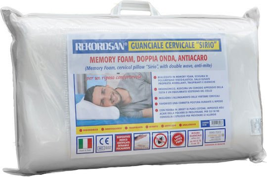 Luropas Memory Foam Anatomic Bed Pillow 42x72x12cm