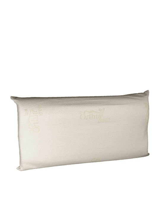 Orthia Komfort Grünes Bamboo Kopfkissen Memory-Schaum 32x66x10cm