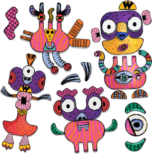 Headu Funny Monsters Образователна Игра Образователни за 3-6 Години