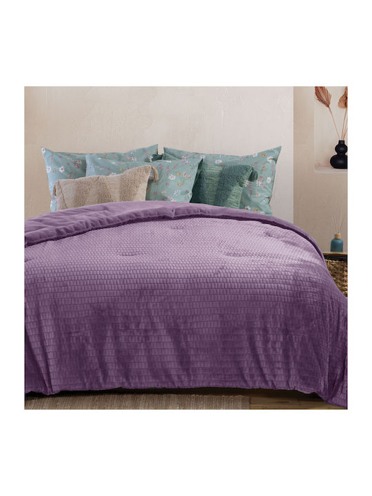 Nef-Nef Homeware Duvet Cover Queen 220x240cm Ezra Mauve