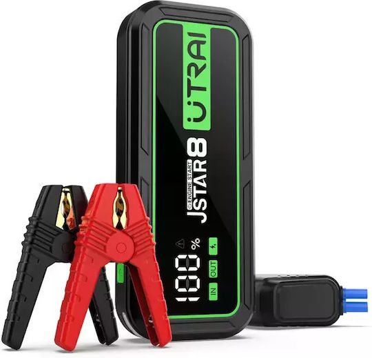 Utrai 3000A Tragbar Auto-Starthilfe & Batterieladegerät 20000mAh mit Power Bank,Powerbank / USB 12V