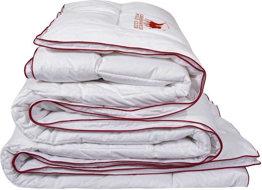 Greenwich Polo Club Duvet Single with Microfiber Filling 160x220cm 2347 White 250 GSMGsm 8.5 togs Togs