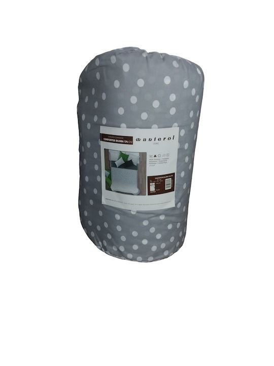 Manterol Casa Duvet Cover with Microfiber Filling Queen 235x270cm Gray 750 GSMGsm