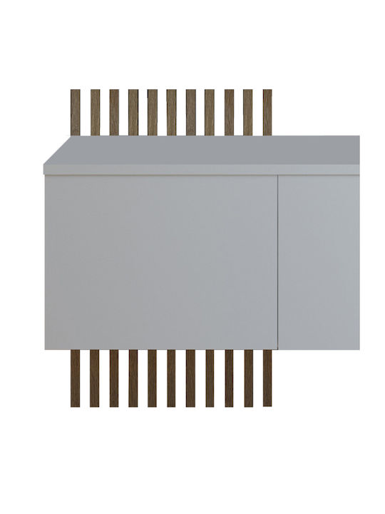 Entry Furniture White/silver 100x37x199.5cm