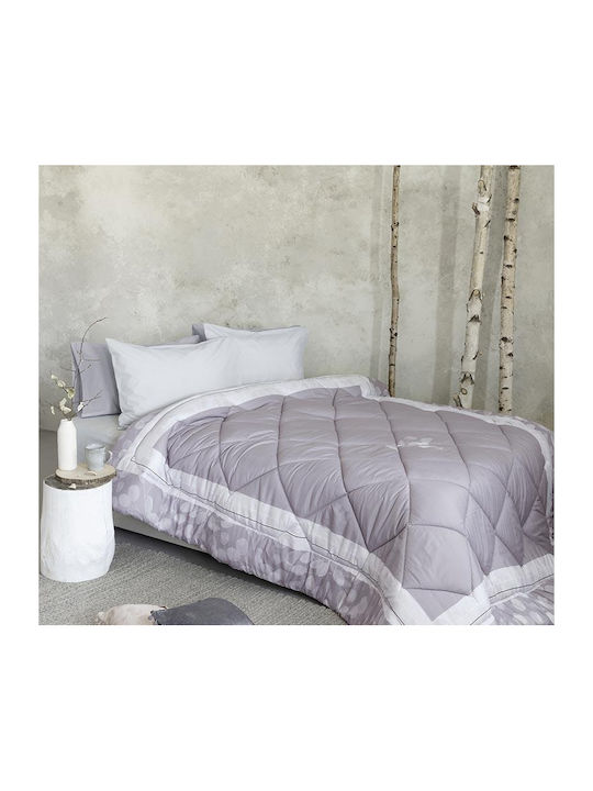 Nima Duvet Queen with Microfiber Filling 220x240cm Nevena Grey