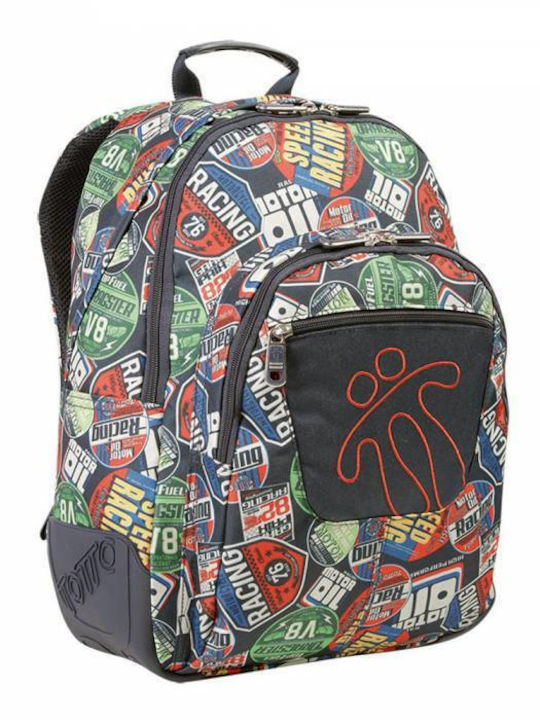 Totto Morral Crayola School Bag Backpack Junior High-High School Multicolour with Water Bottle Holder