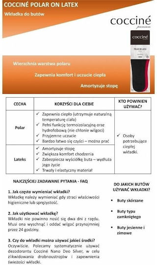 Coccine Ανατομικοί Πάτοι Παπουτσιών 1032010/40 2τμχ