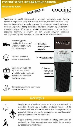 Coccine Ανατομικοί Πάτοι Обувки 103074/BLACK3940 2бр