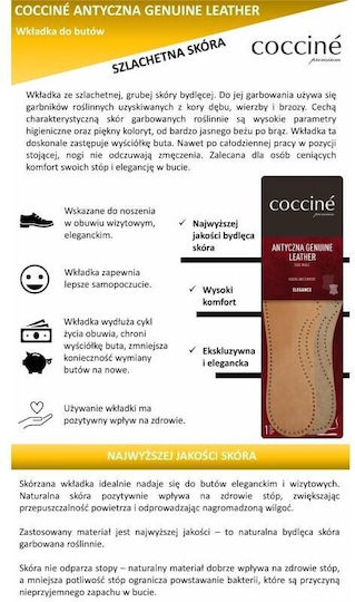 Coccine Δερμάτινοι Ανατομικοί Πάτοι Παπουτσιών 1032018/3536 2τμχ